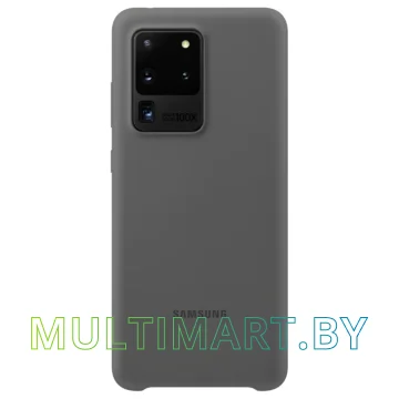 Чехол Samsung Silicone Cover для Galaxy S20 Ultra (серый)